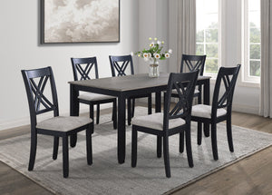 Eloise 7-Pc Dinette Set Light Grey