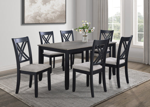 Eloise 7-Pc Dinette Set Light Grey