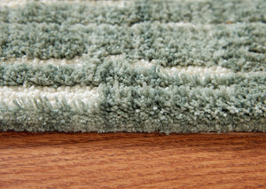 Cayworth - Teal / White - Large Rug