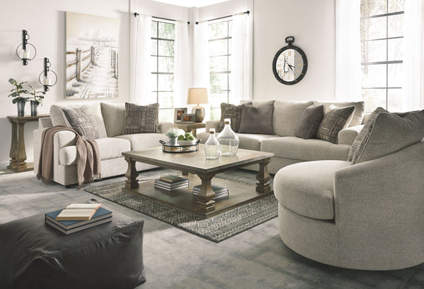 Flaunting a trendsetting silhouette, this set puts the contemporary in your contemporary home. Chunky chenille fabric satisfies your need for a piece that feels as good as it looks. Accented with soft jacquard chenille throw pillows for a splash of geomet