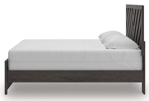 Prendonea - Charcoal - King Panel Bed