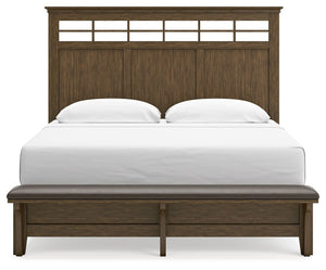 Shawbeck - Medium Brown - California King Panel Bed