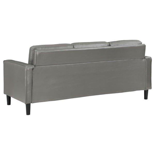 Ruth - Upholstered Track Arm Sofa - Gray