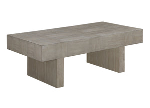 Introduce a bold statement to your living room with this striking cocktail table set, designed to captivate with its unique geometric aesthetic and robust construction. Each piece in the set features a substantial, block-like design, showcasing a richly t
