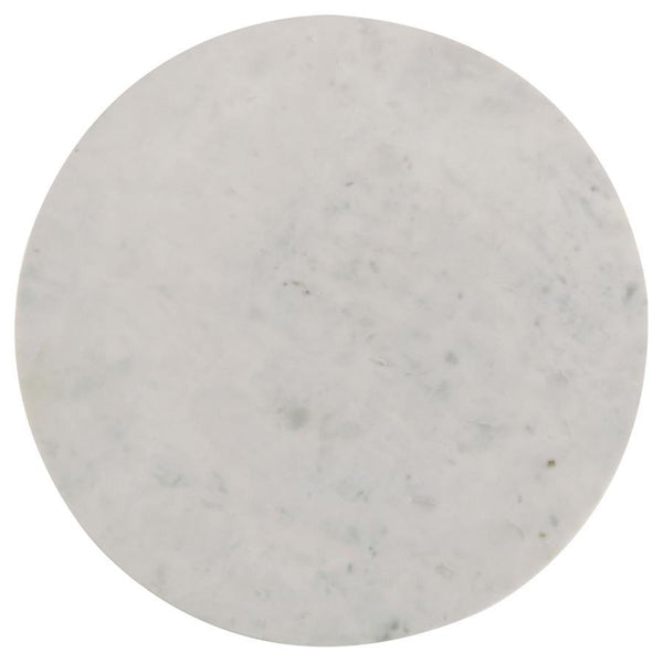  reminiscent of neoclassical architectural details. This accent side tabl