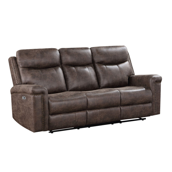 The Quade Power Dual Reclining Sofa in mocha brown combines durability, comfort, and modern convenience. Built with a robust frame of premium hardwood, plywood, and engineered wood, this sofa is designed for long-lasting support. The inviting bucket seats