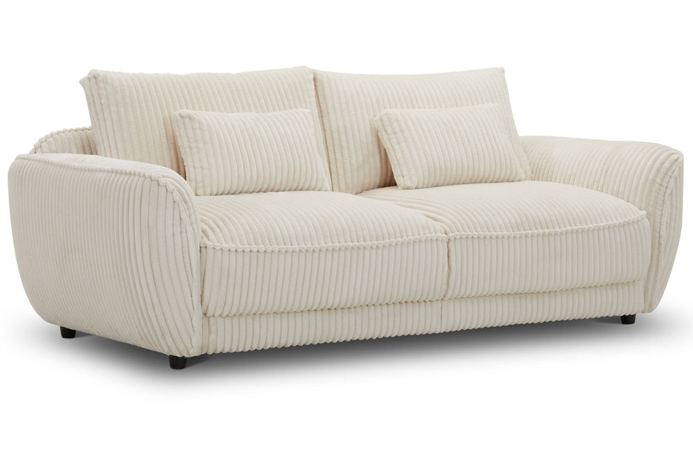 Experience ultimate comfort and style with our two-seat sofa. The seat cushions are padded with high-density Dacron and topped with sterilized down and feathers for maximum plushness, providing a cloud-like feel. The low-seated frame creates a relaxed fee
