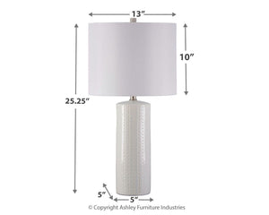 Steuben - White - Ceramic Table Lamp (Set of 2)