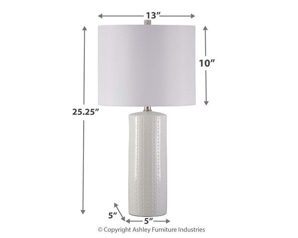 Steuben - White - Ceramic Table Lamp (Set of 2)