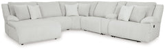 Experience unparalleled comfort with this reclining sectional with chaise. Itâ€™s a stylish and invitingly soft lookâ€”made all the more appealing by cozy corduroy cushions that feel great and add a touch of texture. The neutral hue effortlessly blends in