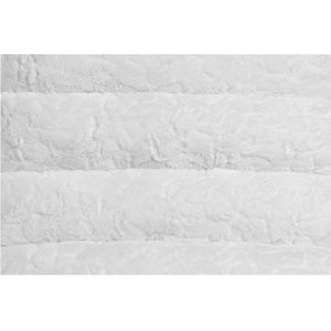 Qortini - Chaise - White Teddy Sherpa & Stainless Steel