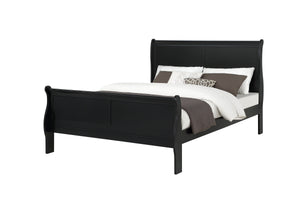 Louis Philip - Queen 4 Piece Bedroom Set - Black