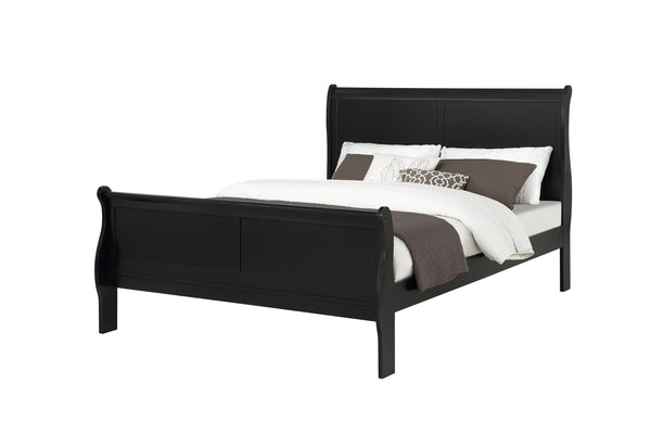 Louis Philip - Queen 4 Piece Bedroom Set - Black