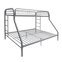 Bring home this Tritan twin over full bunk bed to let your kids enjoy personal space without compromising on style. Superior quality metal for durability, built-in side ladders for easy access, and full length guard rails for safety. Choose from a variety
