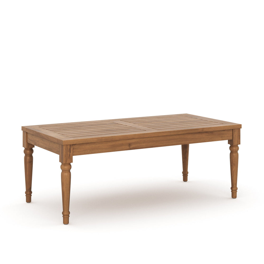 Discover the epitome of outdoor elegance with the Savannah Coffee Table. Crafted from FSC Certified, Eco-Friendly Acacia solid wood, this table embodies durability and sustainability, promising years of enjoyment. Its light, clear finish accentuates the n