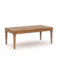 Discover the epitome of outdoor elegance with the Savannah Coffee Table. Crafted from FSC Certified, Eco-Friendly Acacia solid wood, this table embodies durability and sustainability, promising years of enjoyment. Its light, clear finish accentuates the n