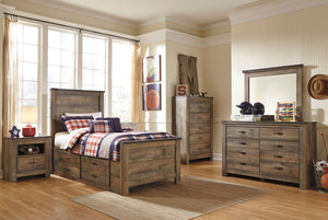  this twin panel bed with under bed storage matches their authenticity. Rustic finish