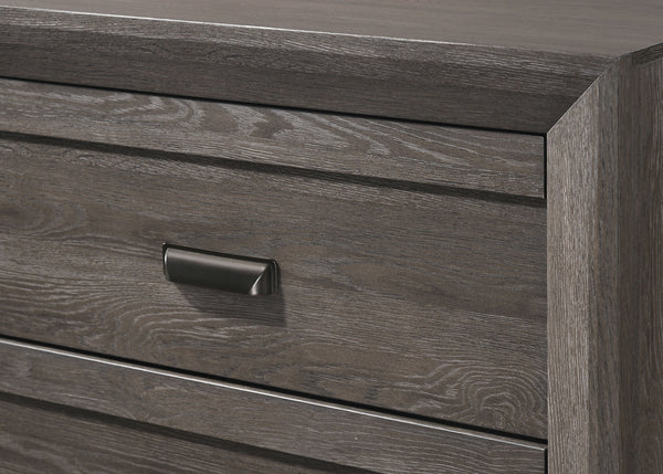 Adelaide - Full 5 Piece Bedroom Set - Gray