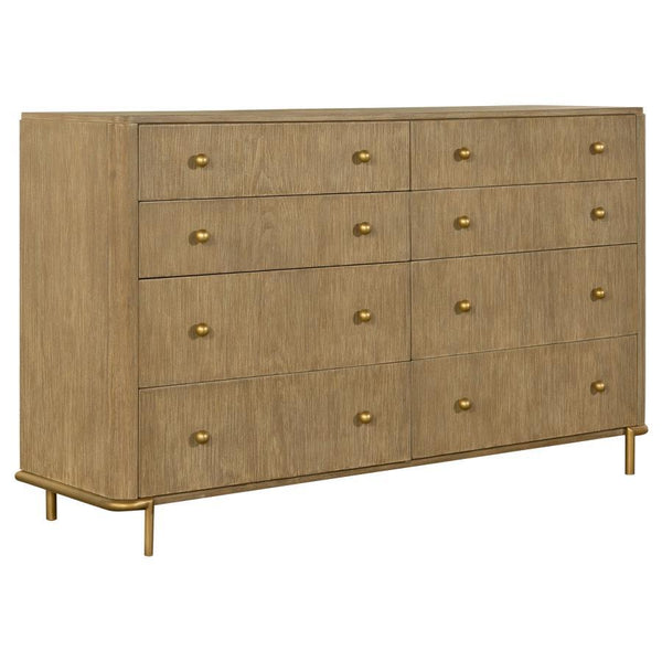 Arini - 4 Piece Eastern King Bedroom Set - Cream And Sand Wash