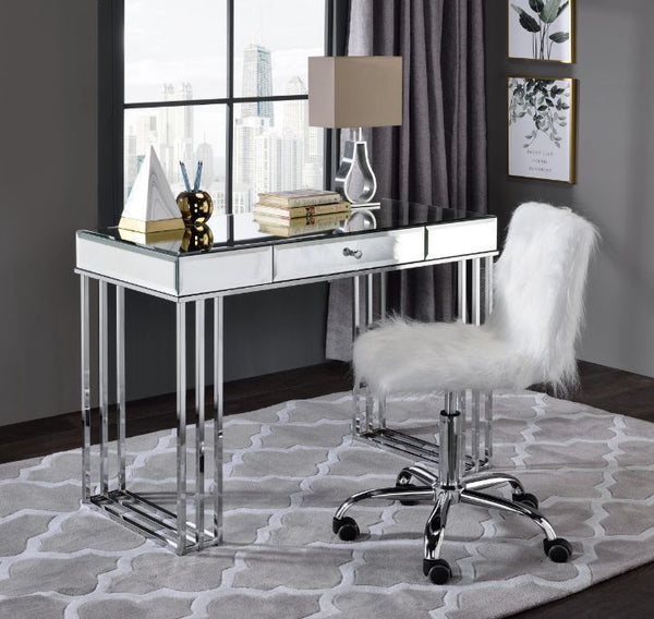 Critter - Writing Desk - Mirrored And Chrome Finish