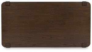 Breckington - Dark Brown - Rectangle Cocktail Table