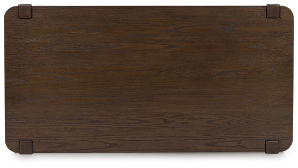 Breckington - Dark Brown - Rectangle Cocktail Table