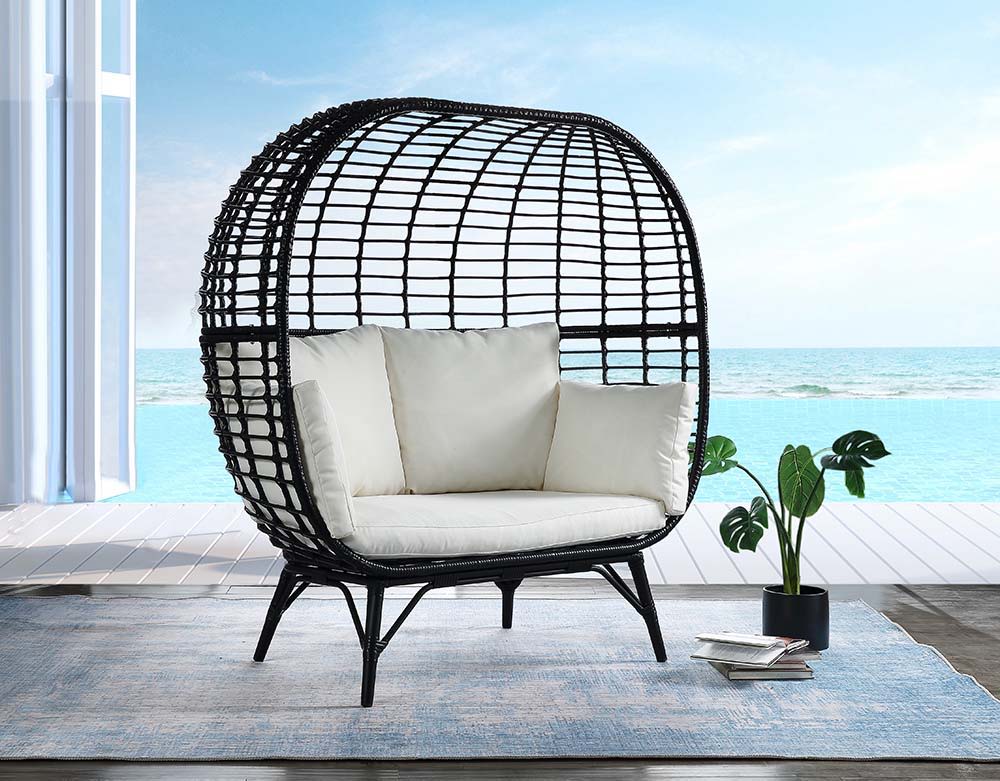 Penelope - Patio Lounge Chair - Black - 53-"