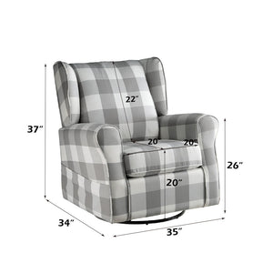 Patli - Swivel Chair - Gray Fabric