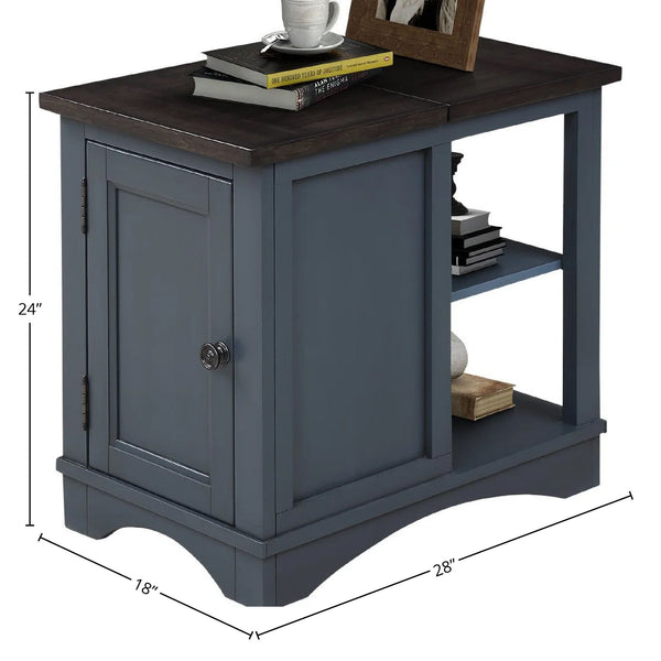 Americana Modern - Cocktail Table With 2 Chairside Tables - Denim