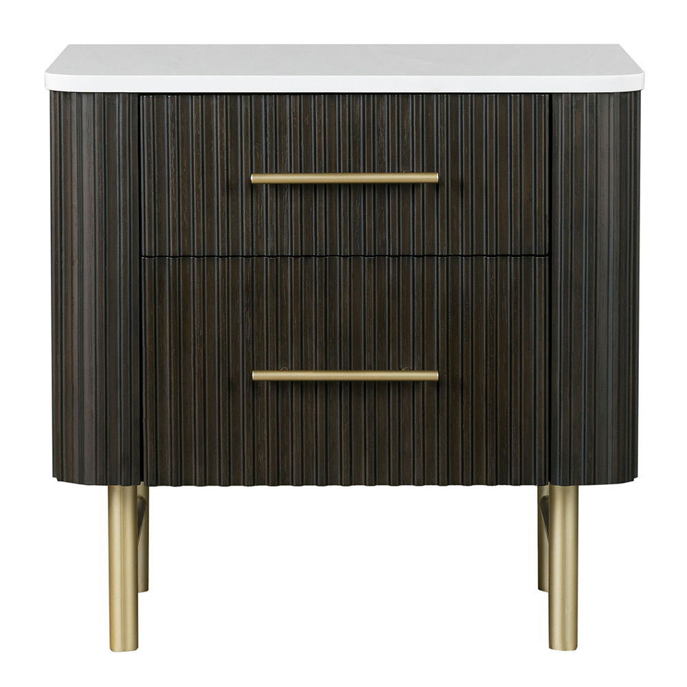 Step into modern luxury with the Clayten bedroom collection. Featuring a sleek espresso finish, this set exudes sophistication and style. The bed-'s minimalist design is complemented by matching nightstands and dressers, each crafted for elegance and func