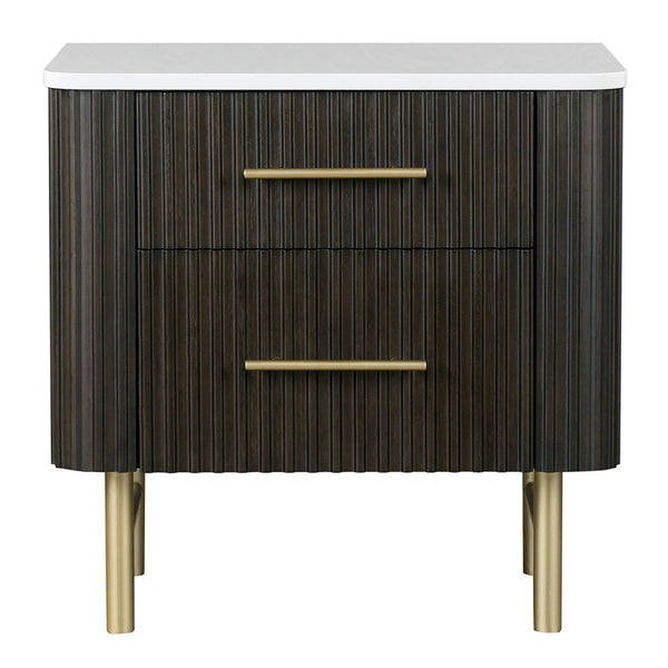  this set exudes sophistication and style. The bed-'s minimalist design is complemented by matching nightstands and dressers