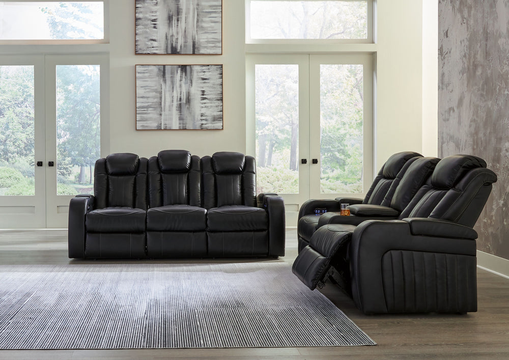 Comfort. Power. Luxury. Some people like having all the bells and whistles. So you can see why they find the Caveman Den power seating package so inviting. It must be the power adjustable headrests, reading lights, storage and USB chargingâ€”the essential