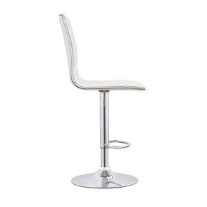 Ashbury - Upholstered Adjustable Bar Stool (Set of 2) - White