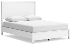 Are you a lover of casual contemporary style? Then this queen panel bed is perfect for you. The clean, white finish conveys an easy-breezy sensibility, while planked detailing enhances the design. Durable, sleek and stylish, it graces your space with time