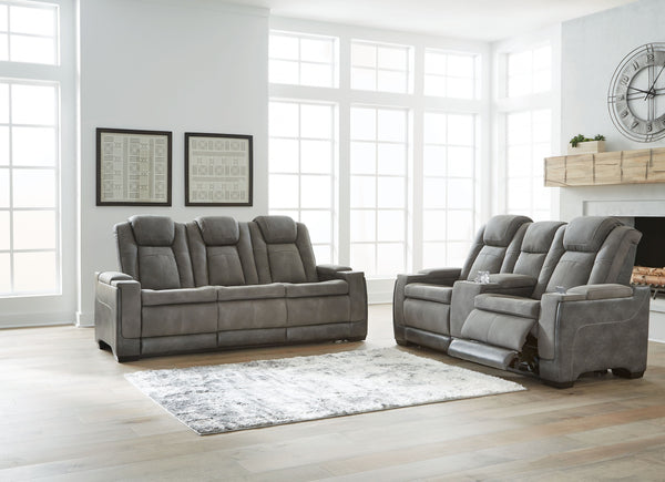 Everyone can have the best seat in the house with this sofa and loveseat. An indulgent choice with deep seats crafted for cloud-like softness, this set is the ideal merger of modern flair and classic staying power. <h4><b>Next-Gen DuraPella - Slate - PWR 
