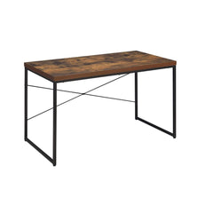 The Bob desk simply states that you are up with the times, with its industrial looks and the mixing of black metal with weathered oak. The thicker wood top is supported by lighter scaled black metal lags and an stretcher which assures for a sturdy surface