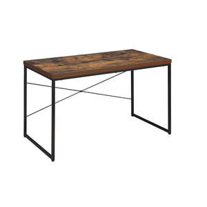The Bob desk simply states that you are up with the times, with its industrial looks and the mixing of black metal with weathered oak. The thicker wood top is supported by lighter scaled black metal lags and an stretcher which assures for a sturdy surface