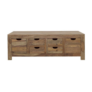  light natural finish. A generous array of drawers provides ample storage space. The drawers are des