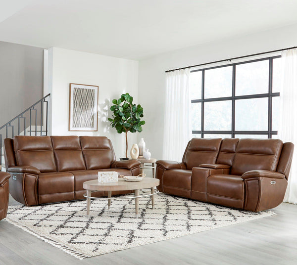 Jameson - Power Reclining Zero Gravity Sofa And Loveseat - Hickory