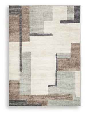 The dynamically layered, neutral tones of this rug make an artistic impression, all while suiting a variety of contemporary color palettes. Its super-soft faux fur construction offers a cozy feel, while the abstract design adds depth and dimension to a li
