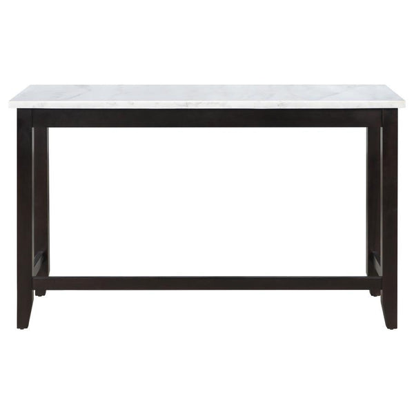 Toby - Marble Counter Dining Table - Rustic Espresso