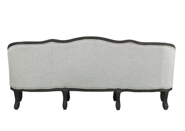  wooden frame that wraps you in comfort. Its curved frame with a winding front rail sits off the floor 