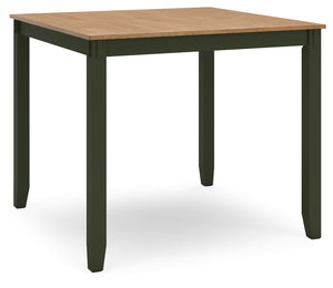 Gesthaven - Natural / Green - Dining Room Counter Table Set (Set of 5)