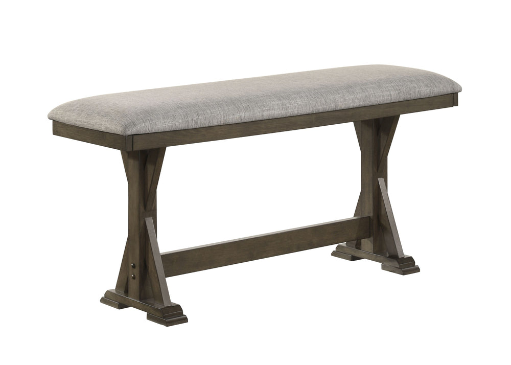 Elevate your dining experience with this beautifully crafted counter-height dining set, where rustic charm meets modern sophistication. Designed to bring warmth and style to any space, the sturdy table features a bold trestle base that exudes farmhouse ap
