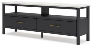 Cadmori - Black / White - Extra Large TV Stand