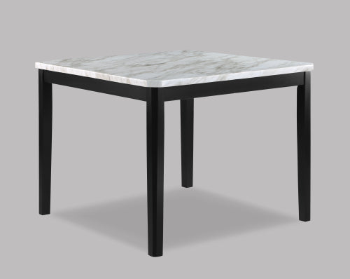 Pascal Counter Ht White Top Blk Leg