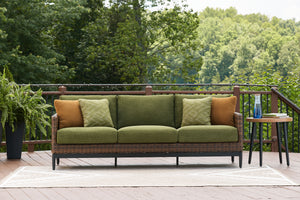  high-style feel to your patio or lanai. Its Nuvella+â„¢ performance fabric is made with enhanced UV resistance