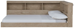  space-saving choice for those with an eye for contemporary design. Integrated storage headboard and bookcase side rail work wonders for calming the clutter
