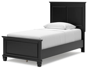 Lanolee - Black - Twin Panel Bed