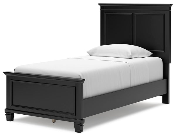 Lanolee - Black - Twin Panel Bed